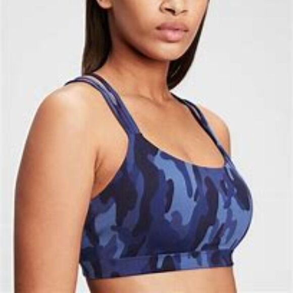 GapFit Eclipse Medium Support Strappy Sports Bra Size S NWOT - Picture 2 of 5